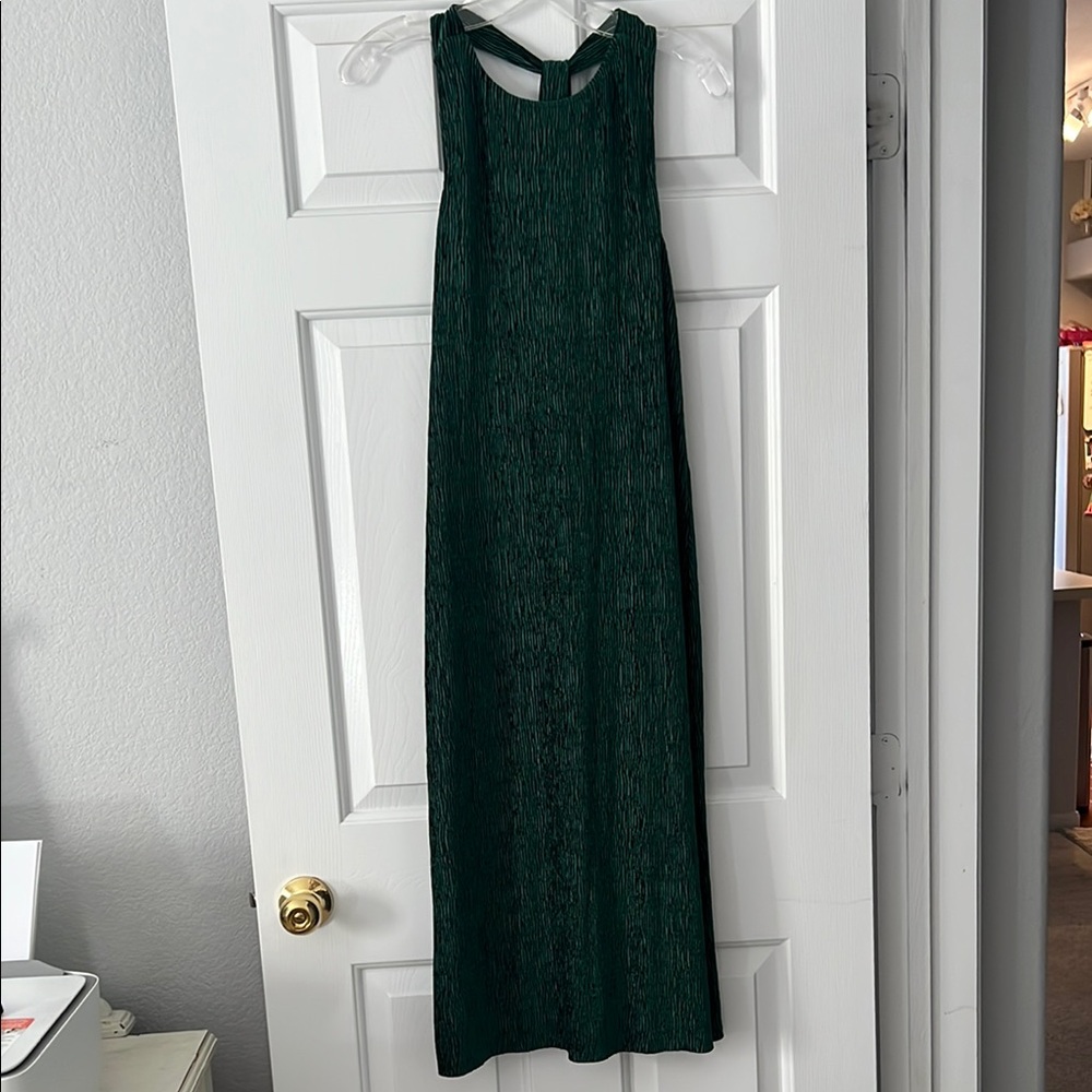 Maeve Green Maxi Dress with Elegant Silhouette
